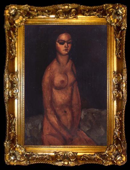 framed  Amedeo Modigliani Nudo Seduto, ta009-2